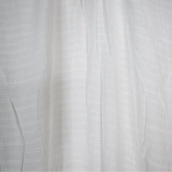 Cupshe Womens L White V-Neck & Curved Hem Button Up Cover-Up NEW - Picture 8 of 13